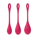 Set de boules de Kegel à texture douce – Yoni Power 1 - Kegel Ball Set - rouge – Image 5