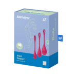 Set de boules de Kegel à texture douce – Yoni Power 1 - Kegel Ball Set - rouge