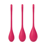 Set de boules de Kegel à texture douce – Yoni Power 1 - Kegel Ball Set - rouge – Image 3