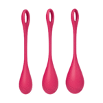 Set de boules de Kegel à texture douce – Yoni Power 1 - Kegel Ball Set - rouge – Image 4