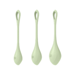 Jouet d’entraînement du plancher pelvien à la forme douce – Yoni Power 2 – set de boules de Kegel – vert clair – Image 5
