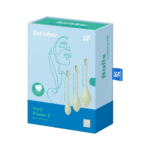 Jouet d’entraînement du plancher pelvien à la forme douce – Yoni Power 2 – set de boules de Kegel – vert clair