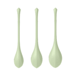 Jouet d’entraînement du plancher pelvien à la forme douce – Yoni Power 2 – set de boules de Kegel – vert clair – Image 3
