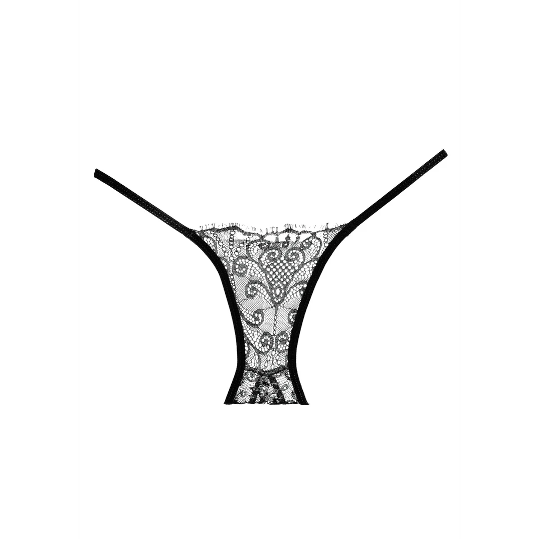 A1005BLK-OS-11 Allure Enchanted Belle culotte sans entrejambe noire – Image 1