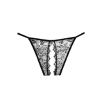 Allure Enchanted Belle culotte sans entrejambe noire – Image 2