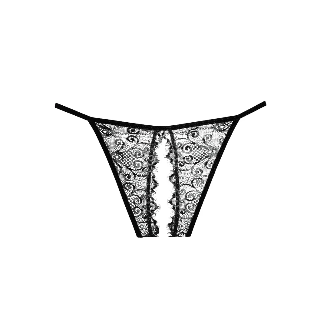 Allure Enchanted Belle culotte sans entrejambe noire – Image 2