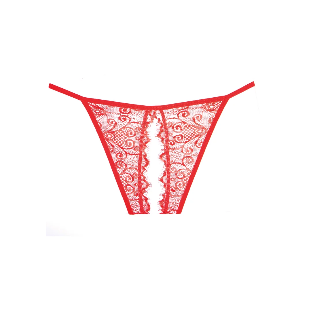 Allure Enchanted Belle culotte sans entrejambe noire – Image 8