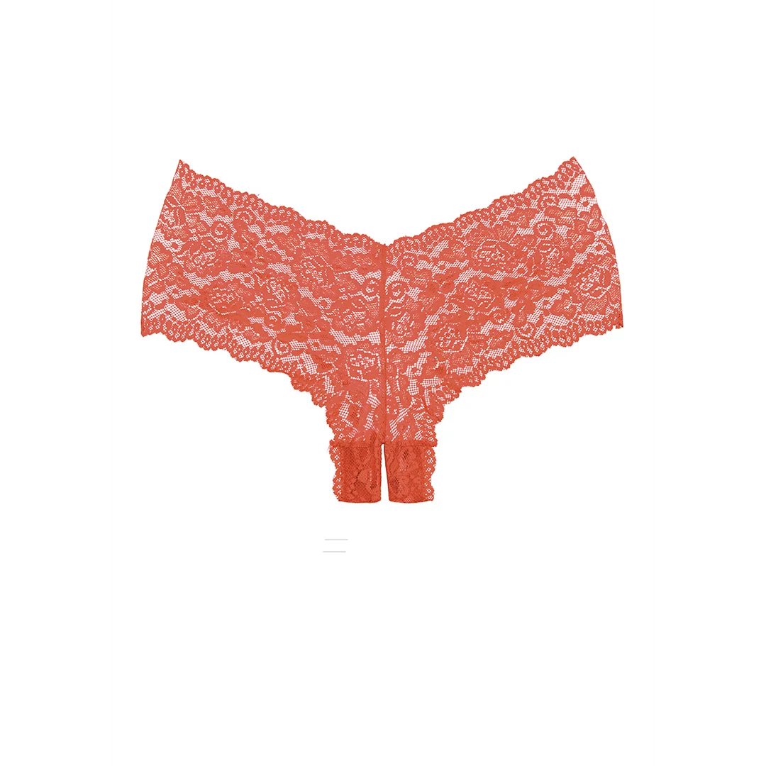 Culotte en dentelle sans entrejambe Candy Apple – Image 6