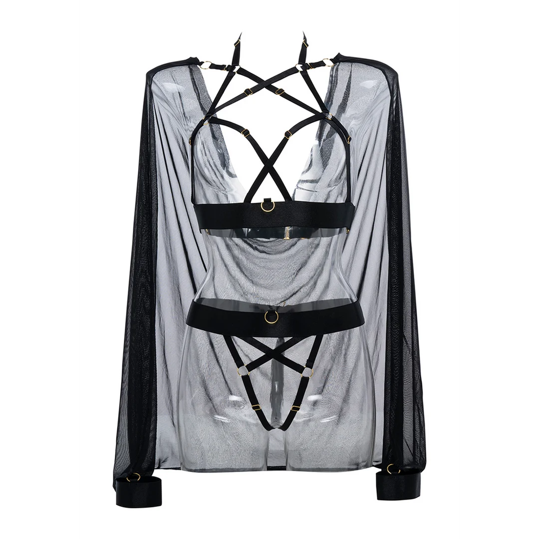 Ensemble harnais Sweet Little Lies avec cape amovible – Image 4