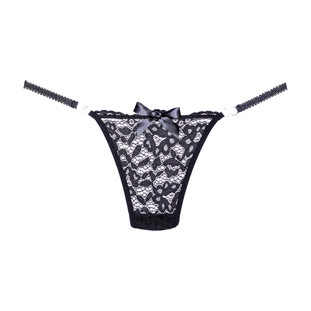 String noir Allure en dentelle – Image 2