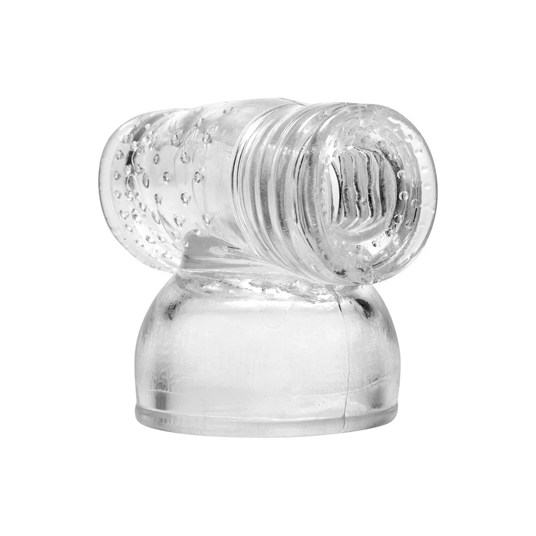 Embout de masturbation en forme de tube à picots doux pour stimulateur wand – Mastubator Aansluiting XR Brands – Image 2