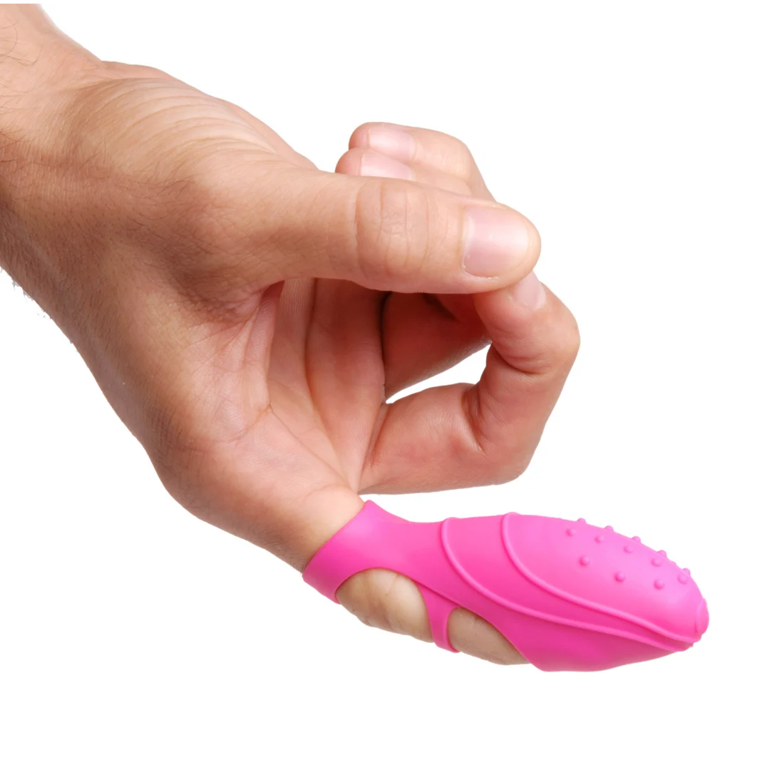 Bang Her vibromasseur rose en silicone pour doigt – Image 2