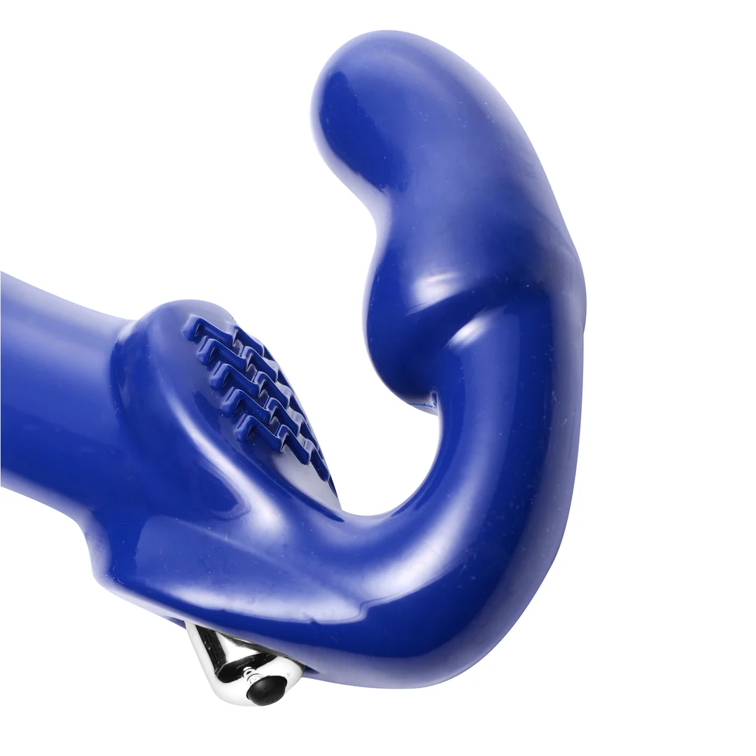 Vibromasseur sans sangle, gode vibrant avec embout pour le point G, XR Brands – Image 5