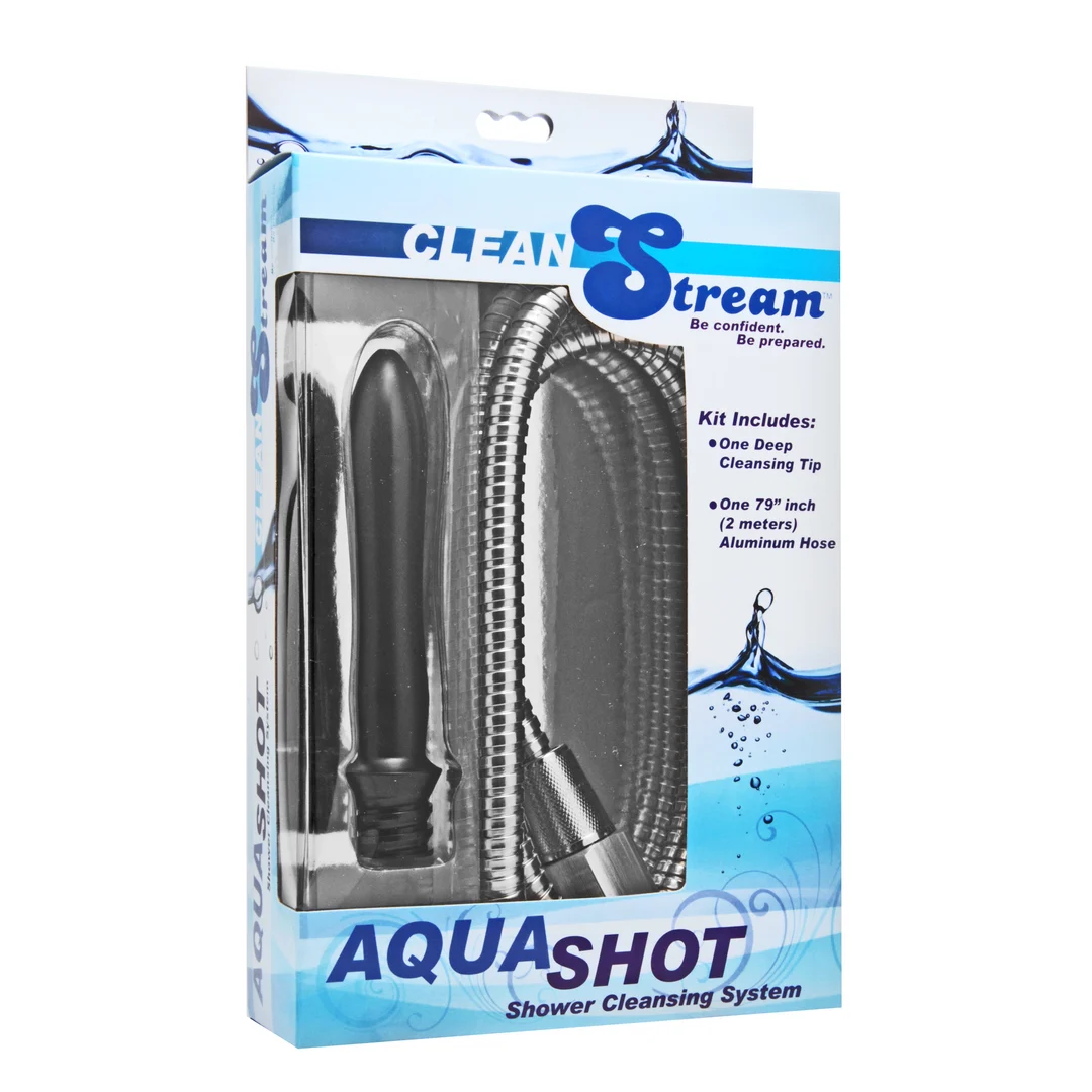 AE173-2 Douche anale – Douche de lavement avec embout lisse de taille moyenne et tuyau de 79 pouces – Aqua Shot – Image 1