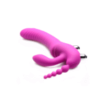 Vibromasseur sans harnais à triple stimulation pour la personne qui le porte et son ou sa partenaire : Regal Rider XR Brands – Image 2