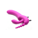 Vibromasseur sans harnais à triple stimulation pour la personne qui le porte et son ou sa partenaire : Regal Rider XR Brands – Image 4