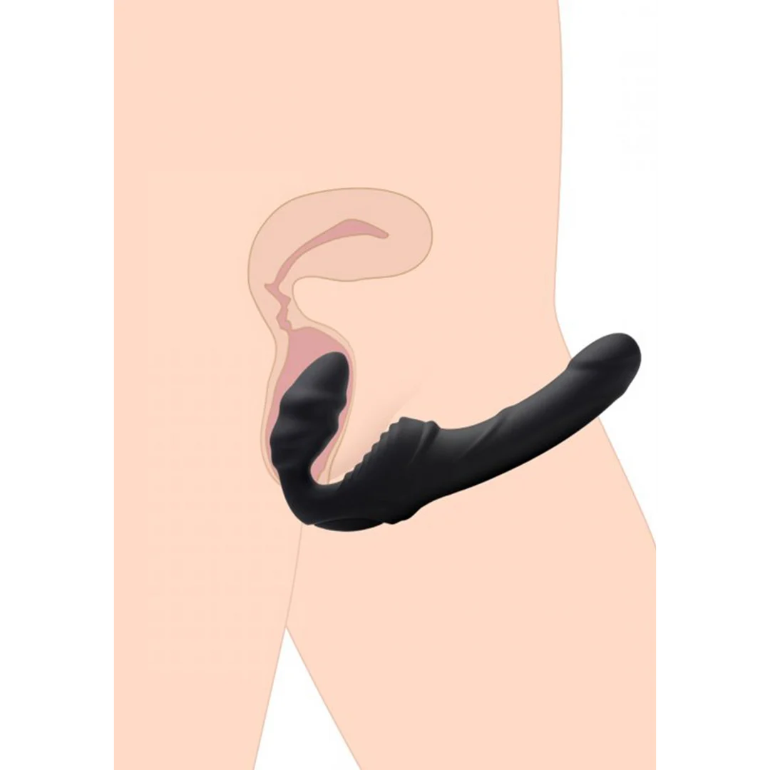 XR Brands Slim Rider, vibromasseur nervuré – Image 4