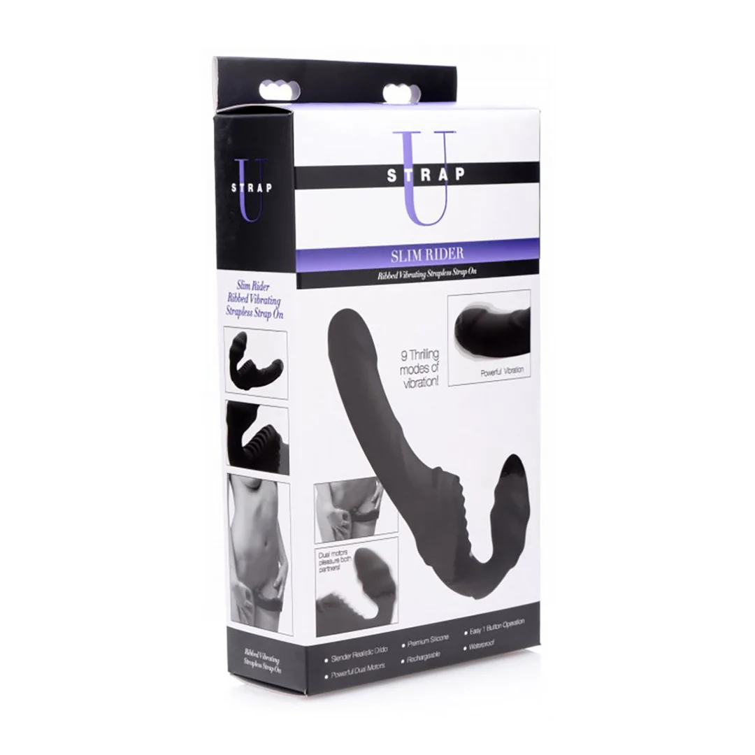 AF840-2 XR Brands Slim Rider, vibromasseur nervuré – Image 1