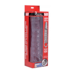 Manchon pénien transparent avec picots internes