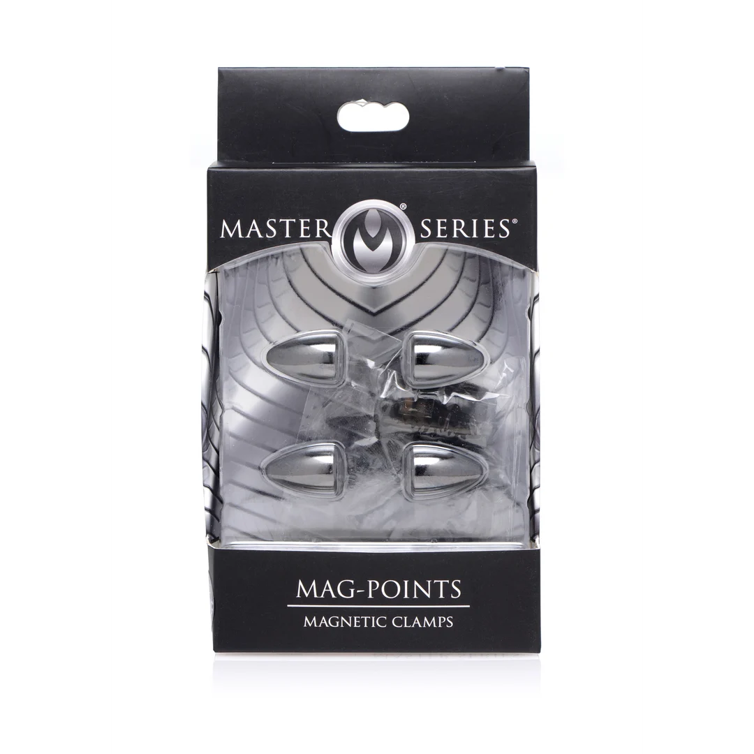 Jouet BDSM magnétique pour tétons avec pression – Mag Points - Set de pinces à tétons magnétiques – Image 1