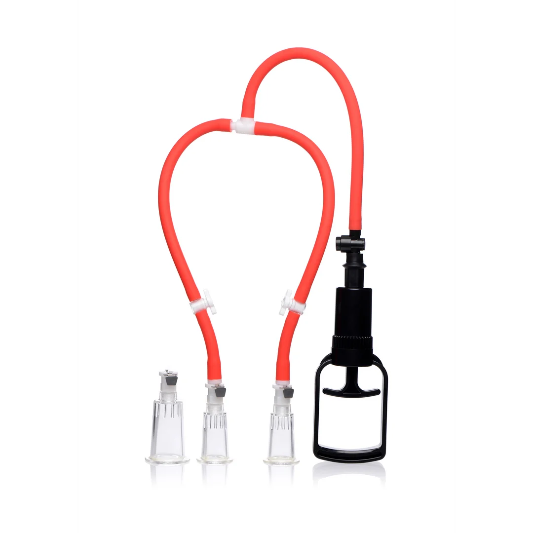 Système de succion XR Brands 3 Way pour tétons et clitoris – Image 4
