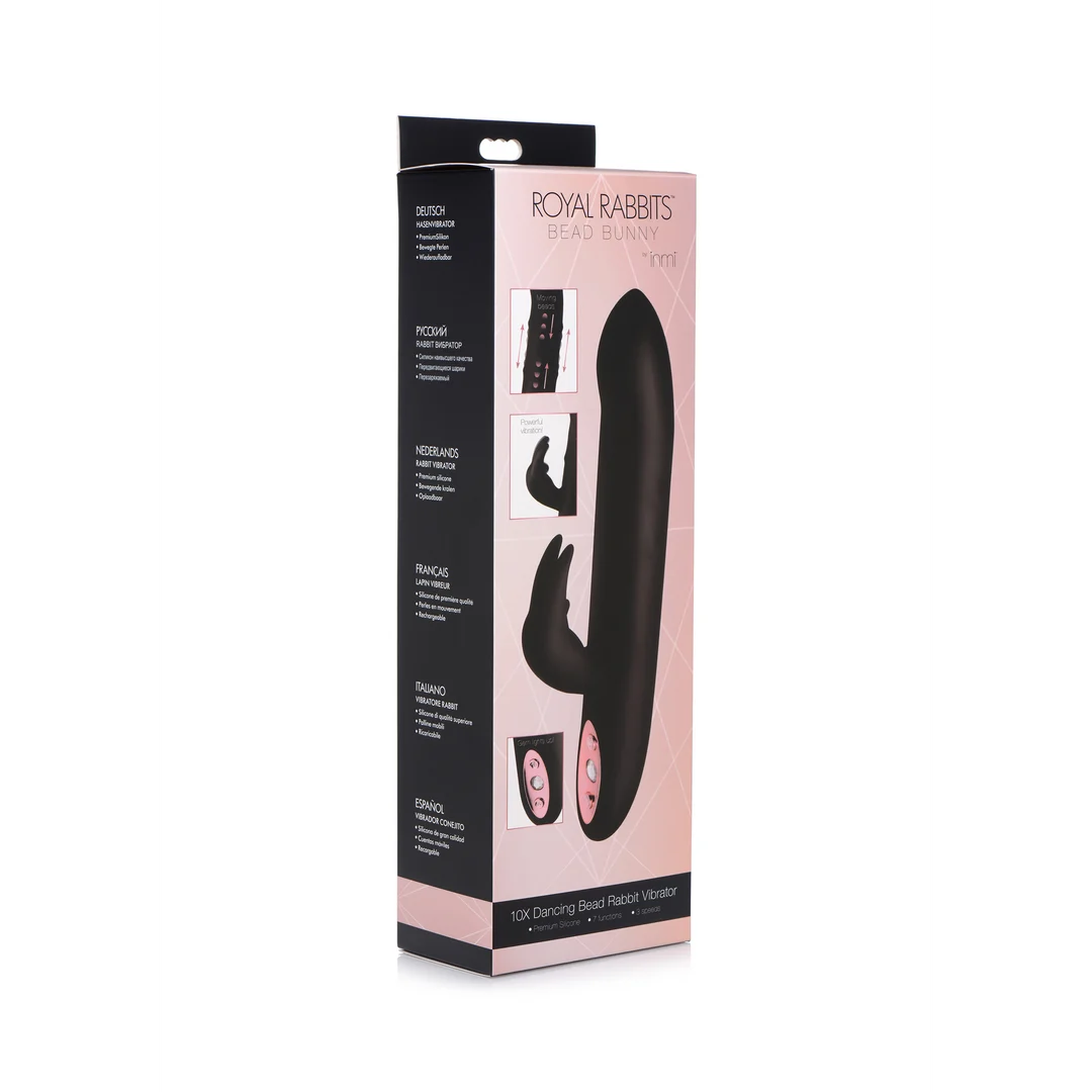 Vibromasseur rabbit à double moteur et billes mobiles – XR Brands – Image 1