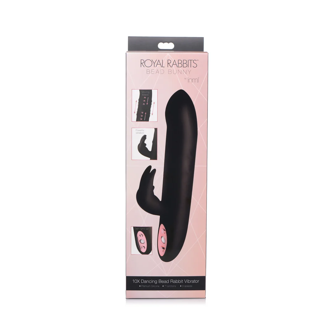 Vibromasseur rabbit à double moteur et billes mobiles – XR Brands – Image 2