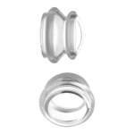 Suceurs de tétons en silicone transparent L – Image 2