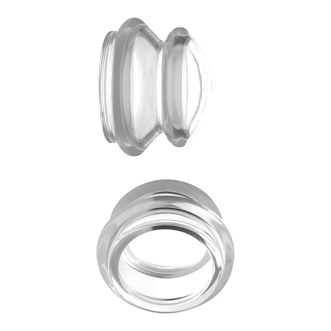 Suceurs de tétons en silicone transparent L – Image 2