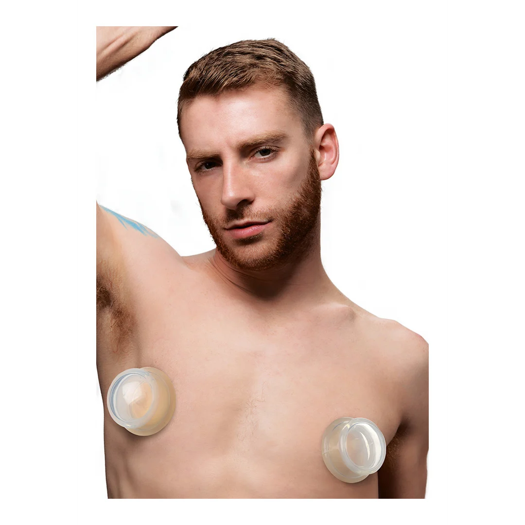 Suceurs de tétons en silicone transparent L – Image 4
