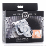 Cage de chasteté avec cadenas sécurisé – Medium