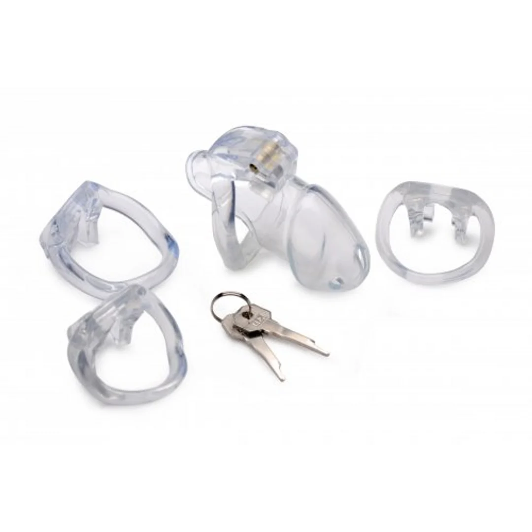 Cage de chasteté avec cadenas sécurisé – Medium – Image 4