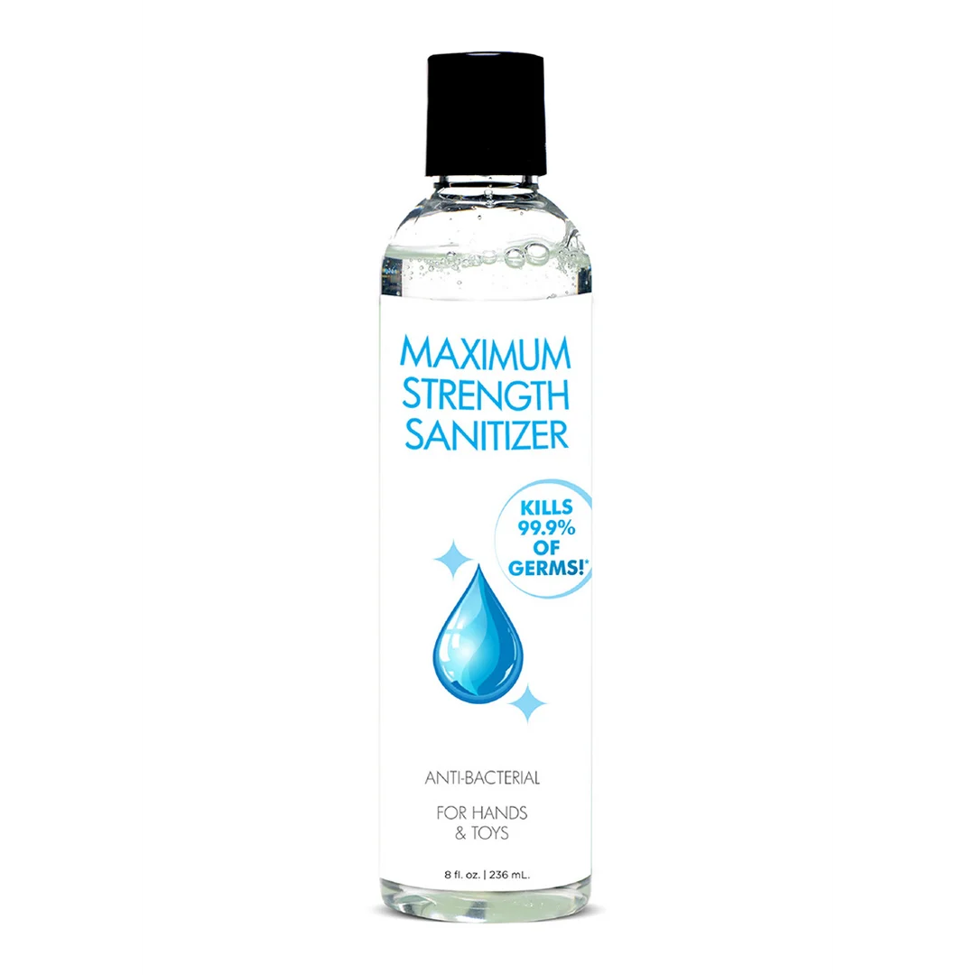 Nettoyant pour sextoys – Désinfectant Maximum Strength pour les mains et les sextoys – Sans distinction de genre – XR Brands – 8 fl oz / 236 ml – Image 4