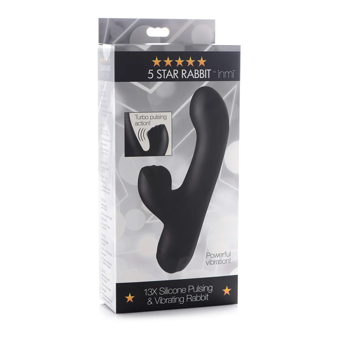 AG507-BLACK-2 Rabbit : stimulateur clitoridien pulsant et 10 modes de vibration – XR Brands – Image 1
