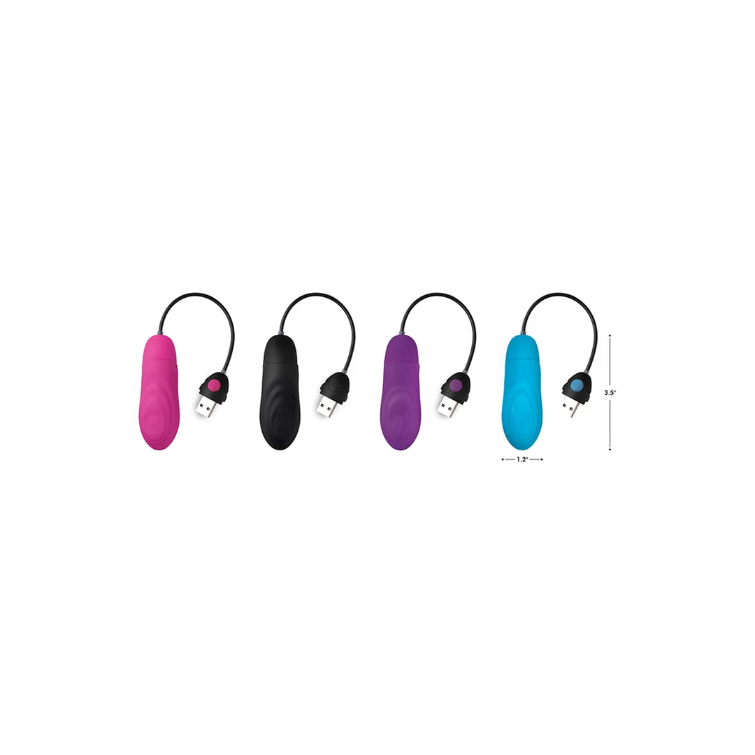 Bullet vibrant rechargeable en silicone à pulsations XR Brands – Image 11