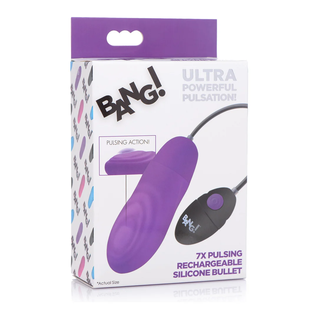 Bullet vibrant rechargeable en silicone à pulsations XR Brands – Image 7