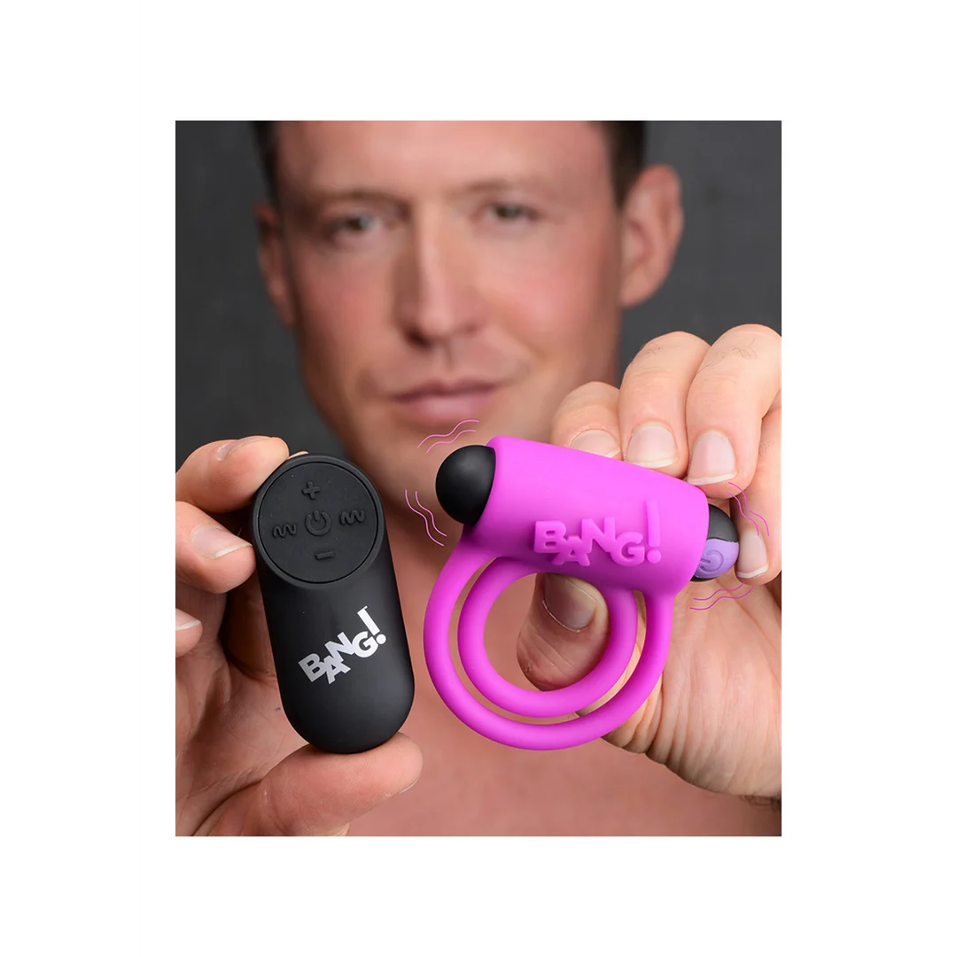 Anneau pénien en silicone XR Brands avec bullet et télécommande – Image 6
