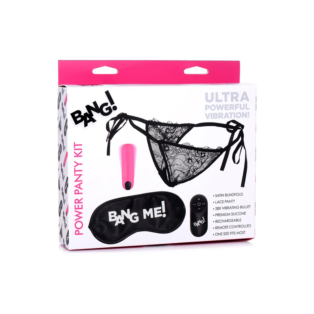 AG579-2 Power Panty avec culotte en dentelle, boule vibrante et bandeau – Image 1