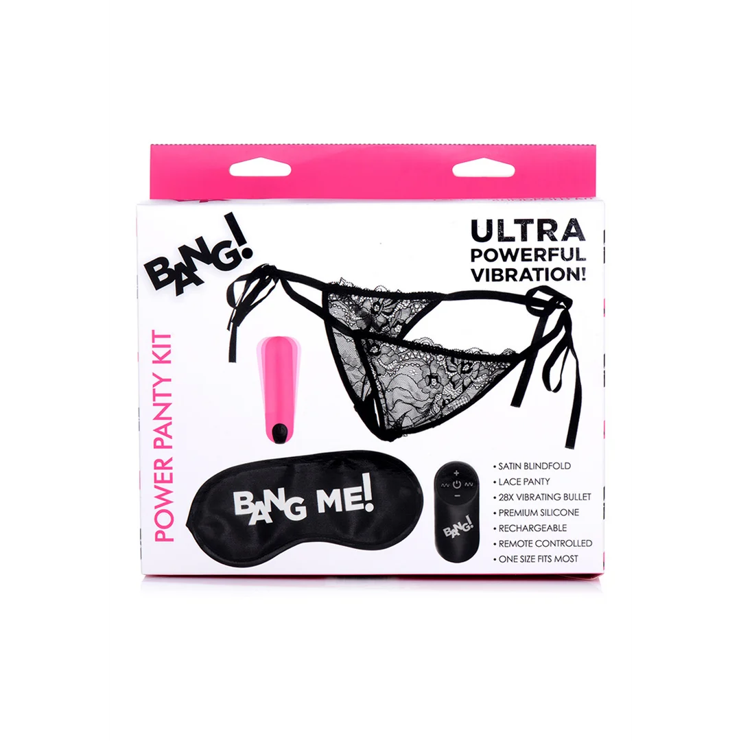Power Panty avec culotte en dentelle, boule vibrante et bandeau – Image 2