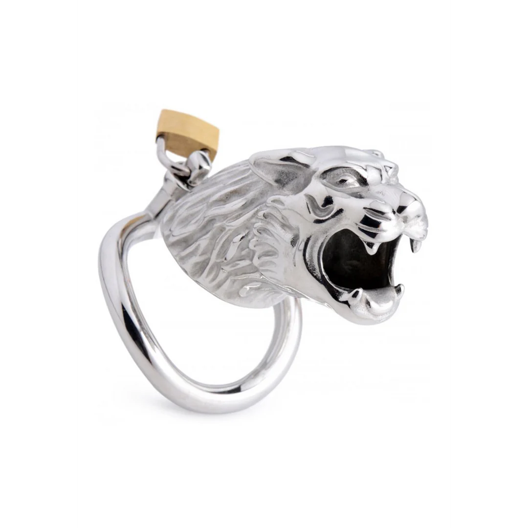 Cage de chasteté avec mécanisme de verrouillage sécurisé – Tiger King – Image 3
