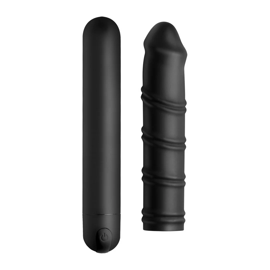 Manchon en silicone XR Brands XL Bullet and Swirl – Image 3