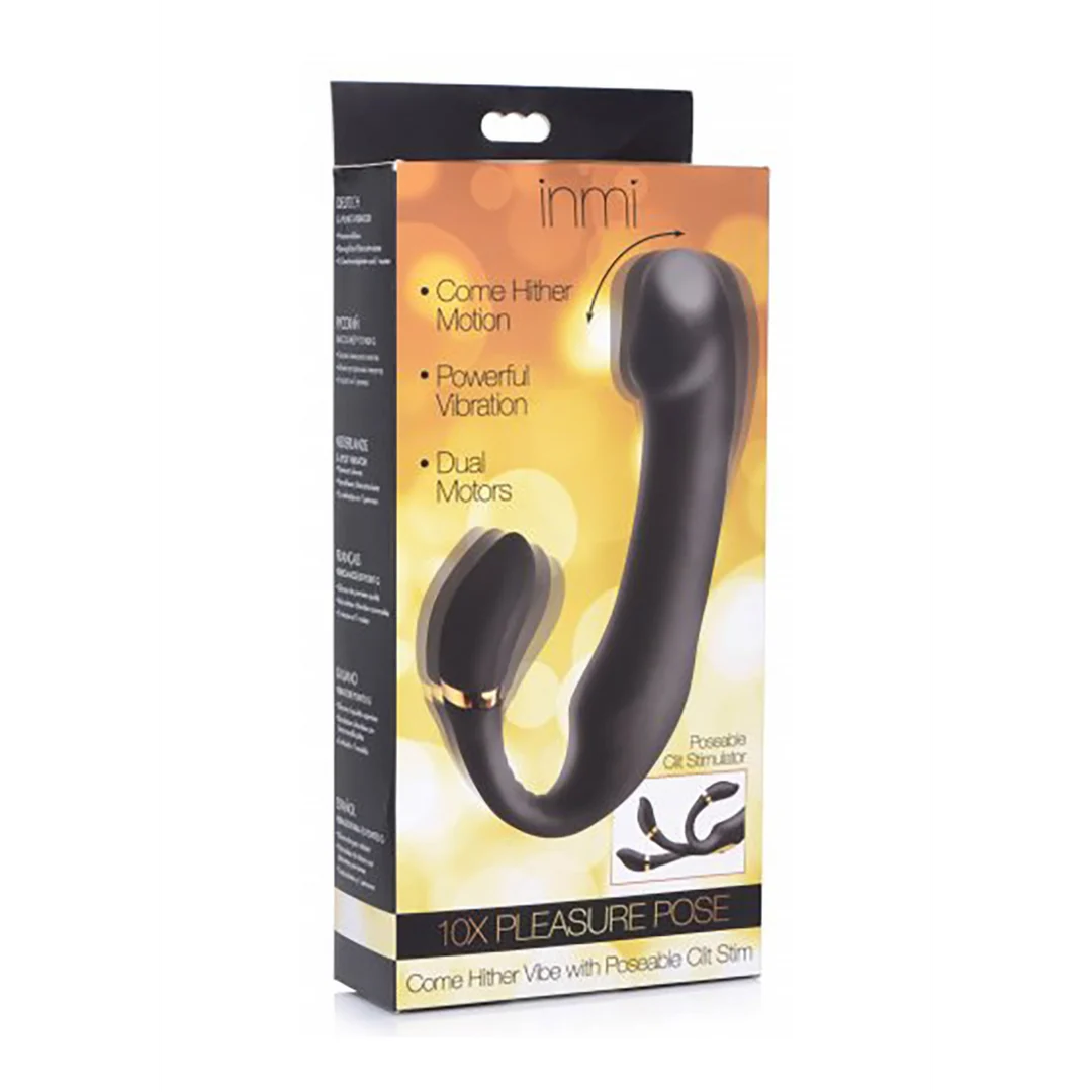 AG630-2 Vibromasseur duo avec stimulateur clitoridien orientable – Pleasure XR Brands – Image 1