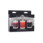 Bougie de massage – Lot de bougies à cire coulante Flame Drippers pour jeux avec des bougies – légèrement parfumées – 3 pièces
