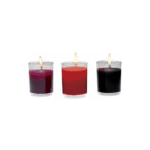 Bougie de massage – Lot de bougies à cire coulante Flame Drippers pour jeux avec des bougies – légèrement parfumées – 3 pièces – Image 3