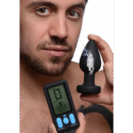 Plug anal vibrant en silicone E Stim Pro avec télécommande – Image 2