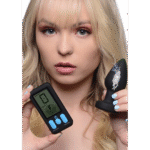 Plug anal vibrant en silicone E Stim Pro avec télécommande – Image 3