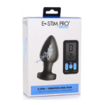 Plug anal vibrant en silicone E Stim Pro avec télécommande