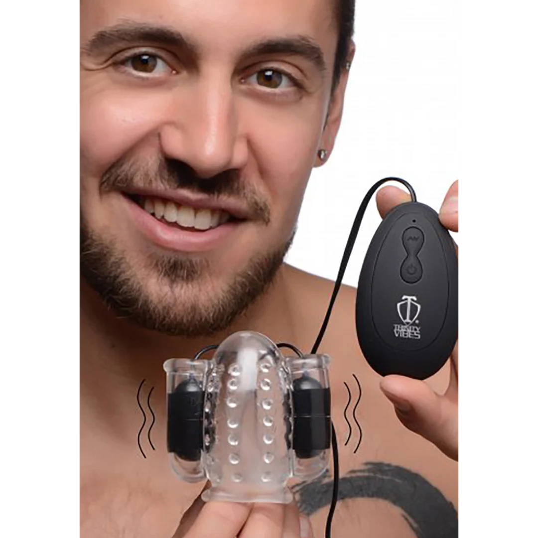 Stimulateur pour gland vibrant Deluxe Dual XR Brands – Image 2