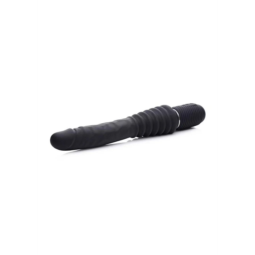 Gode vibrant et à va et vient Thrust Master avec poignée – Image 4