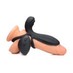 Manchon pénien vibrant en silicone XR Brands avec télécommande – Image 5